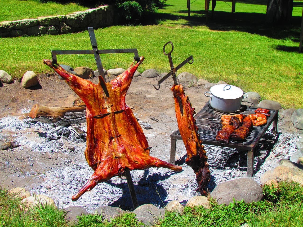 Patagonian asado with lamb in Bariloche