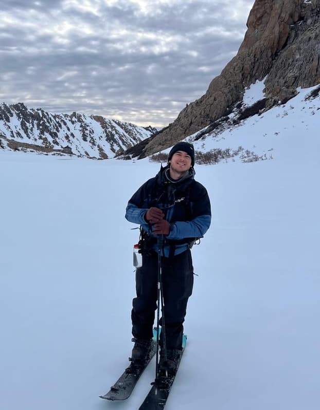 Brendan riding in Patagonia