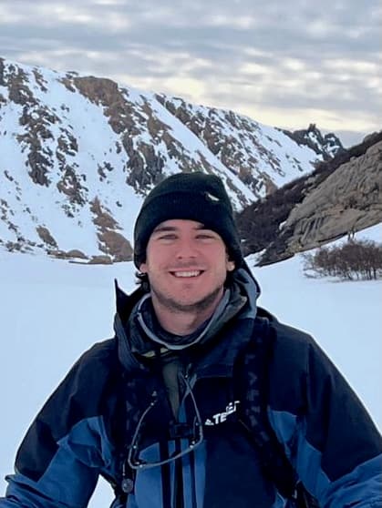 Brendan in the mountains above Bariloche