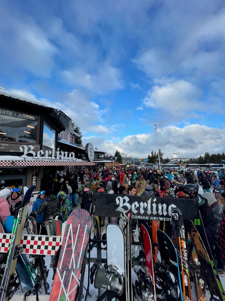 Après-ski at Berlina on a Bluebird trip
