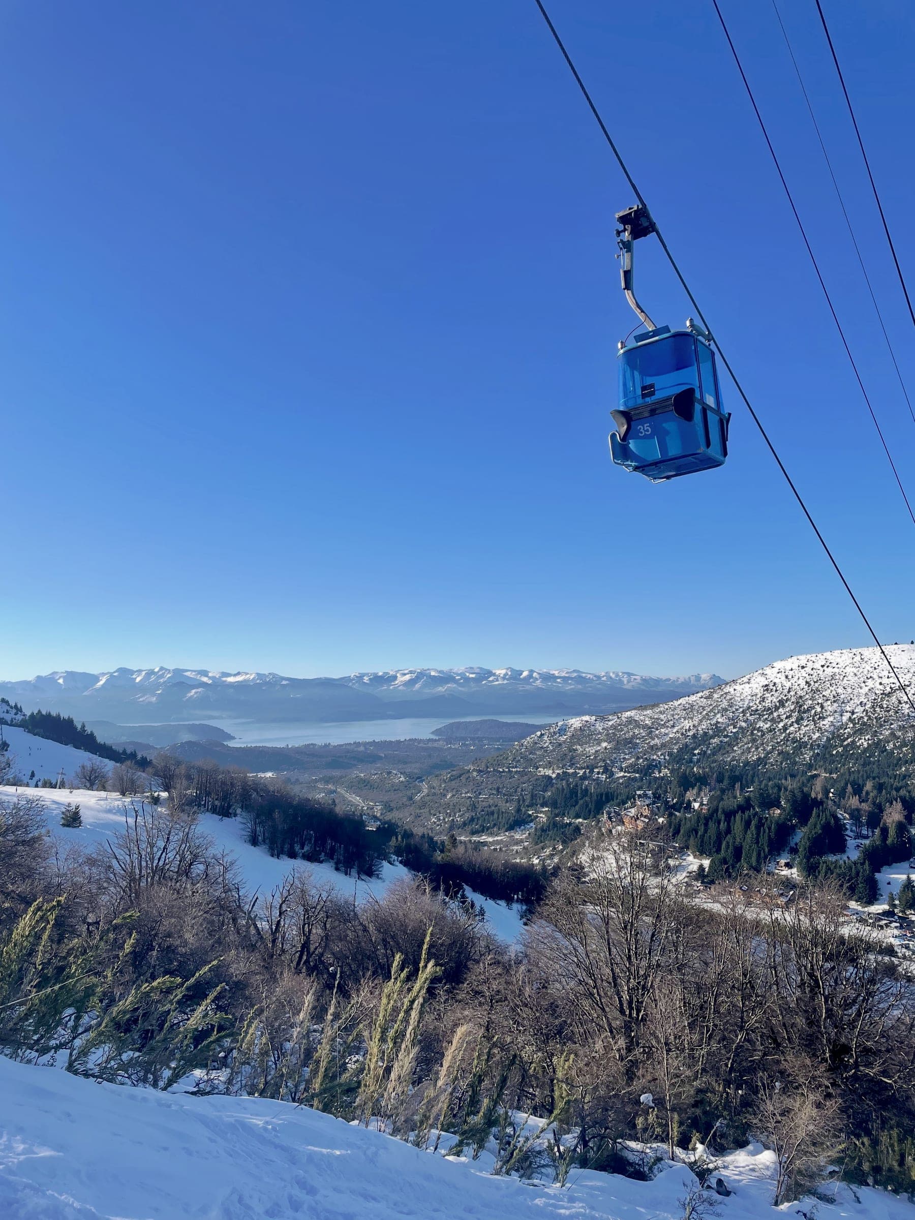 Bluebird ski trips in the mountains