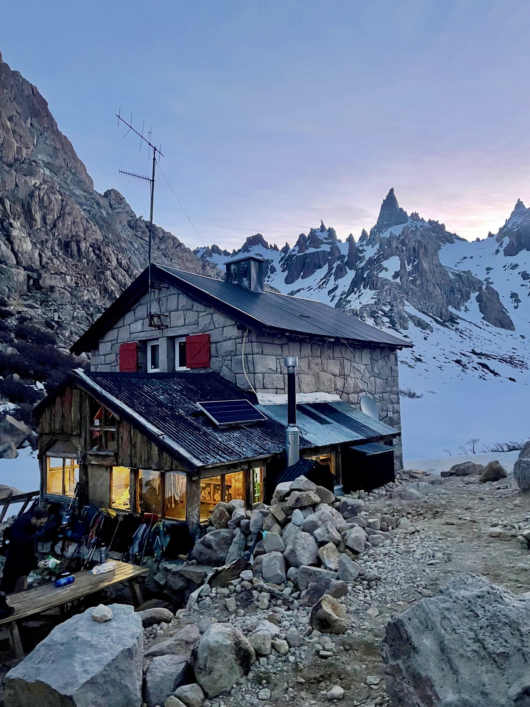 Bluebird ski trips in the mountains